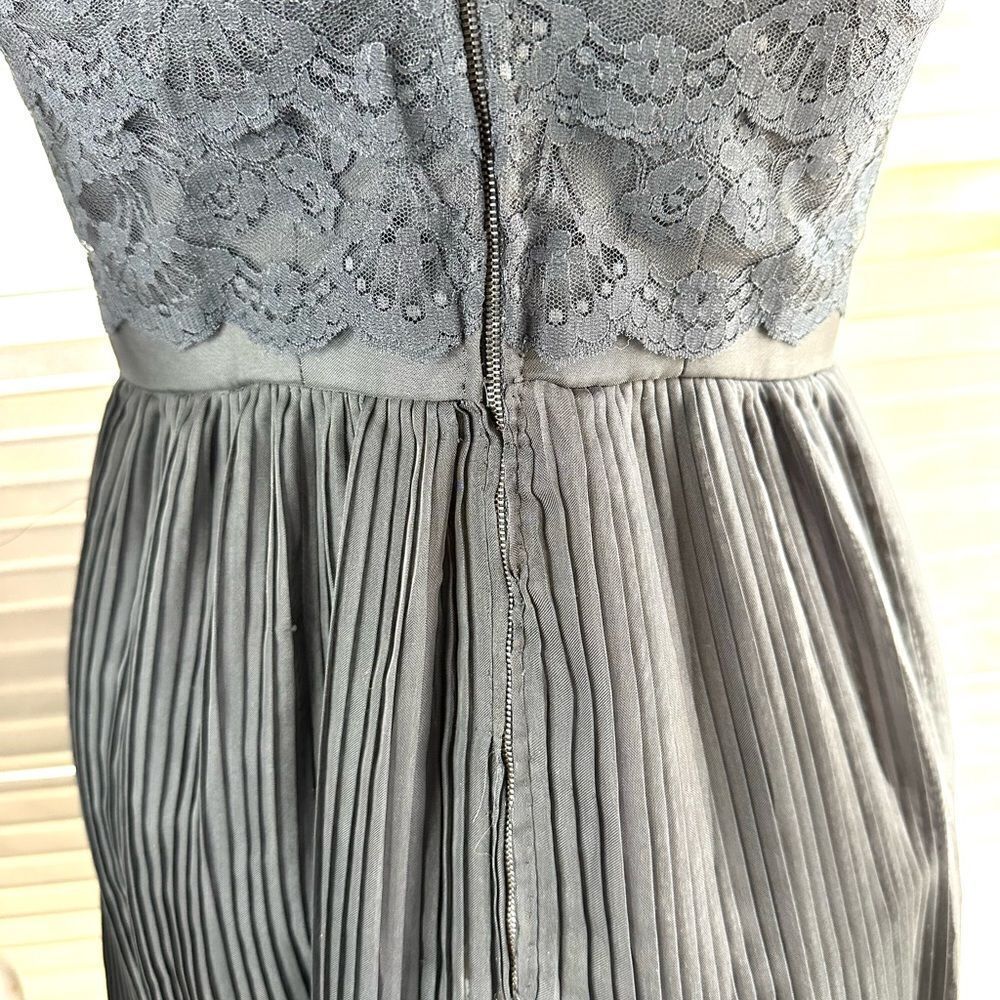 Jacqueline Lechat Cannes France Black Lace Ruched Little Black Dress Small - Picture 9 of 13
